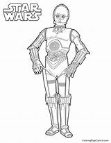 Coloring Pages Wars Star Droid Jar Binks Printable 3po Getcolorings Print Battle Bb8 Droids Stencil Color Choose Board sketch template