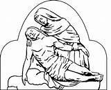 Pieta Mary Jesus Religious Figures Monuments Dignity Catalog sketch template
