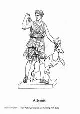 Artemis Colouring Pages Ancient Greek Coloring God Greece Activityvillage Drawing Gods Statue Drawings Become Member Log Choose Board Village Activity sketch template