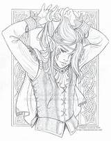 Coloring Pages Elf Fairy Adults Adult Elves Royalty Lineart Male Luke Colouring Deviantart Saimain Fantasy Line Books Prince Drawings Printable sketch template