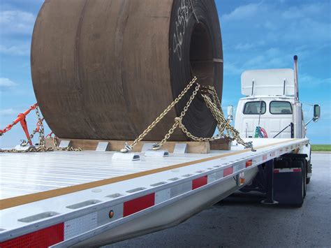 revolution flatbed loaded coil cargo securement equipment supply  cincinnati