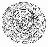Mandala Doodle Coloring Hypnotizing Pages Discover Doodles sketch template