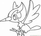 Pikipek Pokémon Solgaleo Froakie Coloringpages101 sketch template