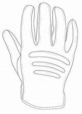 Glove Patent Patents Drawing sketch template
