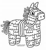 Pinata Coloring Mayo Cinco Pages Printable Fiesta Sheets Piñata Horse Kids Drawing Mexican Tuesday Dulemba Crafts Clipart Coloriage Hispanic Heritage sketch template