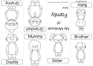preschoolfamilyprintables mini books preschool family family coloring