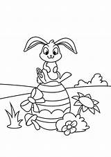 Osterhase Malvorlage Osterei Pascua Colorare Pasqua Coniglietto Paashaas Uovo Huevo Conejito Ausmalbilder Pasen Osterhasen Disegni Paasei Sitzt Sull Paasmand sketch template