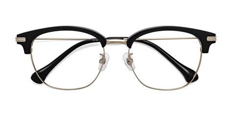 Salvatore Browline Prescription Glasses Black Ubicaciondepersonas