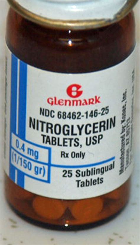 Nitroglycerin Tablets Patient Information Description