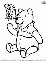 Pooh Coloring Winnie Pages sketch template