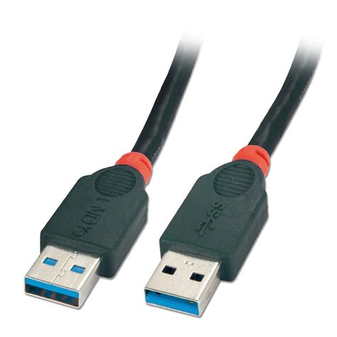 usb  cable type  male   male black  lindy uk