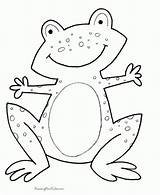 Frogs Speckled Everfreecoloring Kidsworksheetfun sketch template