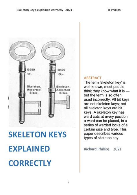 skeleton keys explained correctly illustrated