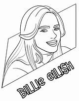 Billie Eilish sketch template