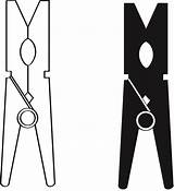 Clipart Clothespin Silhouette Vector Clothes Clip Laundry Room Peg Cliparts Pins Clothespins Pencil Trends Signs Clipground Visit Blank Library sketch template