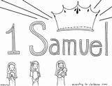 Samuel Coloring Bible Pages Book Children David Eli Hannah Story Sunday Baby Saul School King God Ministry Kids Sheets Clipart sketch template