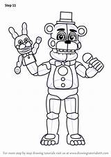 Freddy Funtime Freddys Fnaf Animatronic Withered Foxy Location Coloringonly Desenhar Mangle Ausmalen Colorier Bonnie sketch template