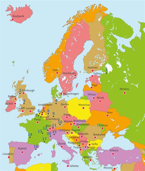 mens en maatschappij leerjaar  topografie compleet europa steden en gebieden steden