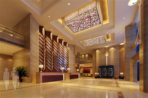luxury lobby  elegant ceiling decor  model max cgtradercom