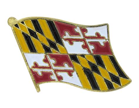 Lapel Pin Maryland Flag Watkins Party Store