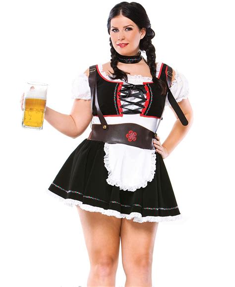 Plus Size Sexy Beer Maiden Adult Costume