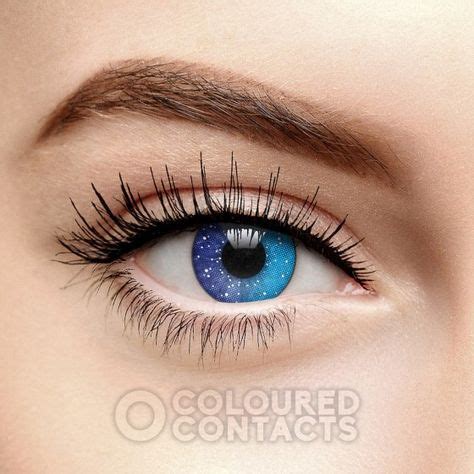 blue galaxy colored contact lenses cosmic space eye lens contact lenses colored colored eye