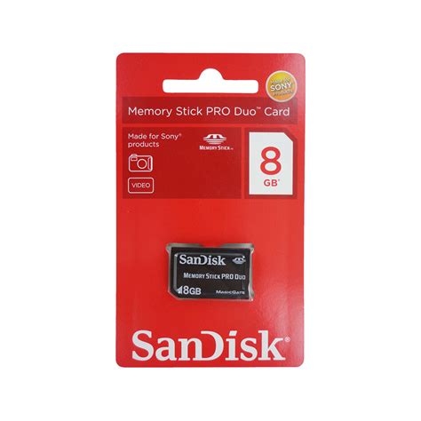 memory stick pro duo gb sandisk originales  sellados bs  en mercado libre