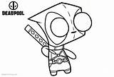 Deadpool Baby Coloring Pages Printable Adults Kids sketch template