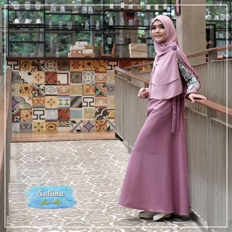 gamis yasmeera salima series  baju gamis wanita busana muslim