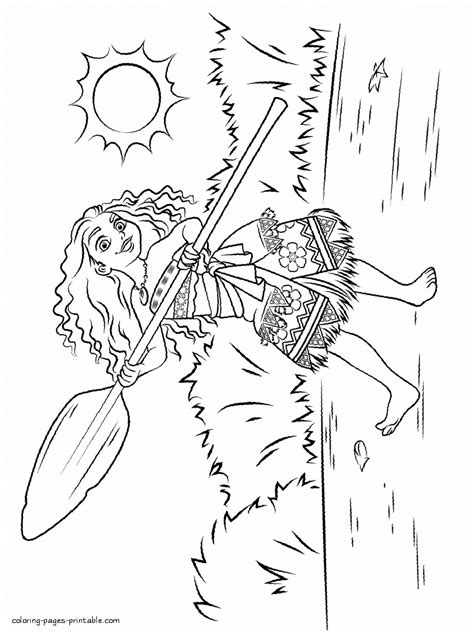 coloring pages moana coloring pages printablecom