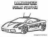 Police Coloring Car Pages Kids Cars Printable Lamborghini Cartoon Print Sheets Drawing Truck Dodge Color Clipart Cliparts Monster Only Colouring sketch template