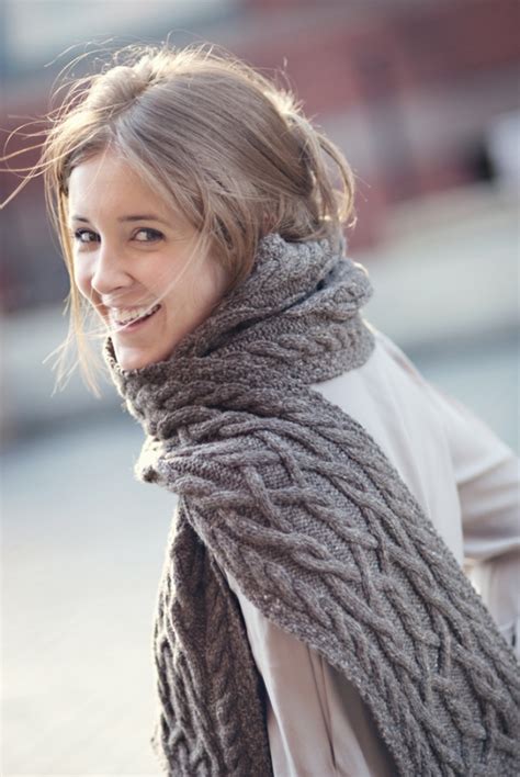massive scarves 7 ways to wear cable knit this winter …