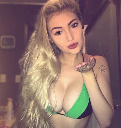 Green And Black Anna Faith Beautiful Bikini Beautiful Female