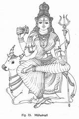 Hindu Drawing Pencil Easy God Gods Sketches Coloring Drawings Outline Draw Painting Indian Hinduism India Buddha Kerala Goddess Sketch Mural sketch template
