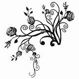 Flourish Floral Flower Rose Clipart Svg Big Dtp Transparent Pngkey Webstockreview sketch template