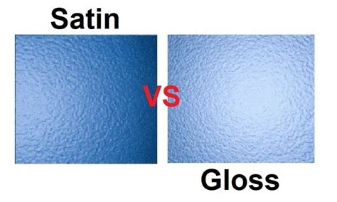 whats  difference  glossy  satin printer paper