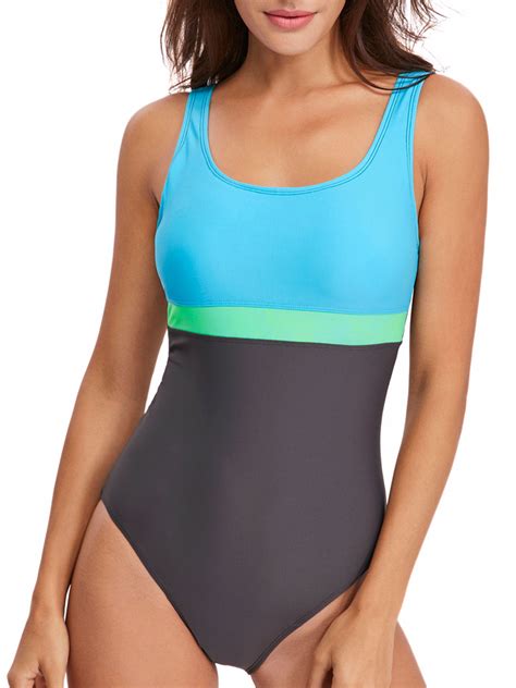 Beechgirl Womens Athletic One Piece Swimsuits Racing Training Sports