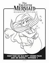 Mermaid Coloring Little Pages Sheet sketch template