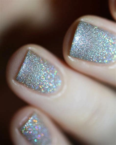 Silver Holographic Glitter Nail Polish Watch Me Sparkle