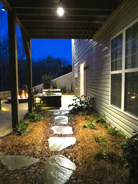 landscape pathway lighting outdoor contracting charlotte landscape