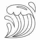 Wave Outline Drawing Vector Clipart Icon Paintingvalley Clipartmag sketch template