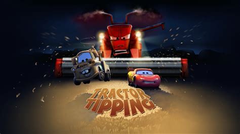 tractor tipping cars  video game world  cars wiki fandom
