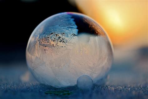 Frozen In A Bubble Photographs Of Soap Bubbles Freezing