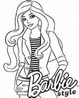 Barbie Coloring Pages Girls Print Printable Topcoloringpages sketch template