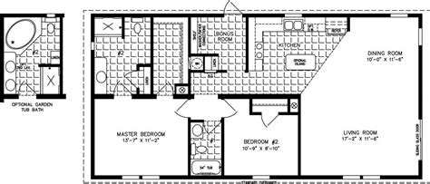 large single wide  bedroom  bath mobile home floor plans popular  home floor plans