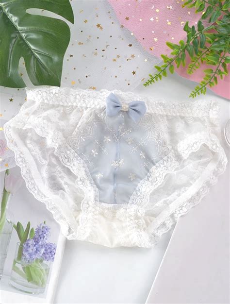 Sexy Lace Embroidery Breathable Panties Sweet Bikini Underwear – Florashe