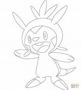 Pages Chespin Coloring Pokemon Supercoloring Drawing Color Cartoons sketch template