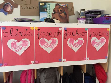 february cubby tags   cubby tags infant classroom classroom