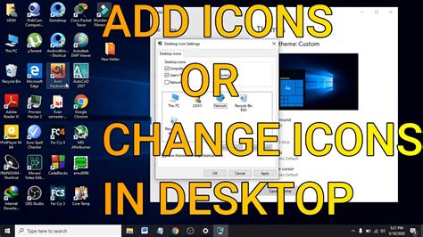 How To Add Icons To Desktop Windows 10 Youtube