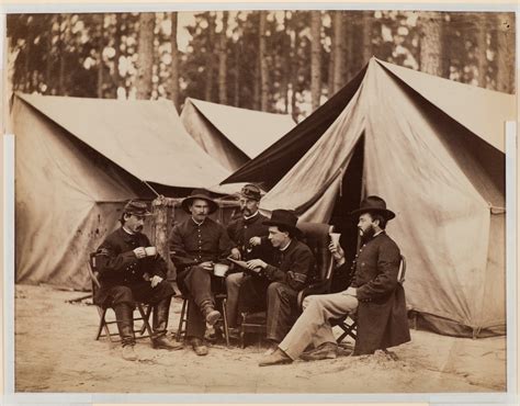 civil war scene  soldiers sitting  tents